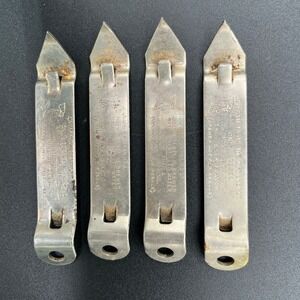 Vtg Lot of 4 Goebel Beer Bottle Openers Vaughan USA Advertising Church Keys